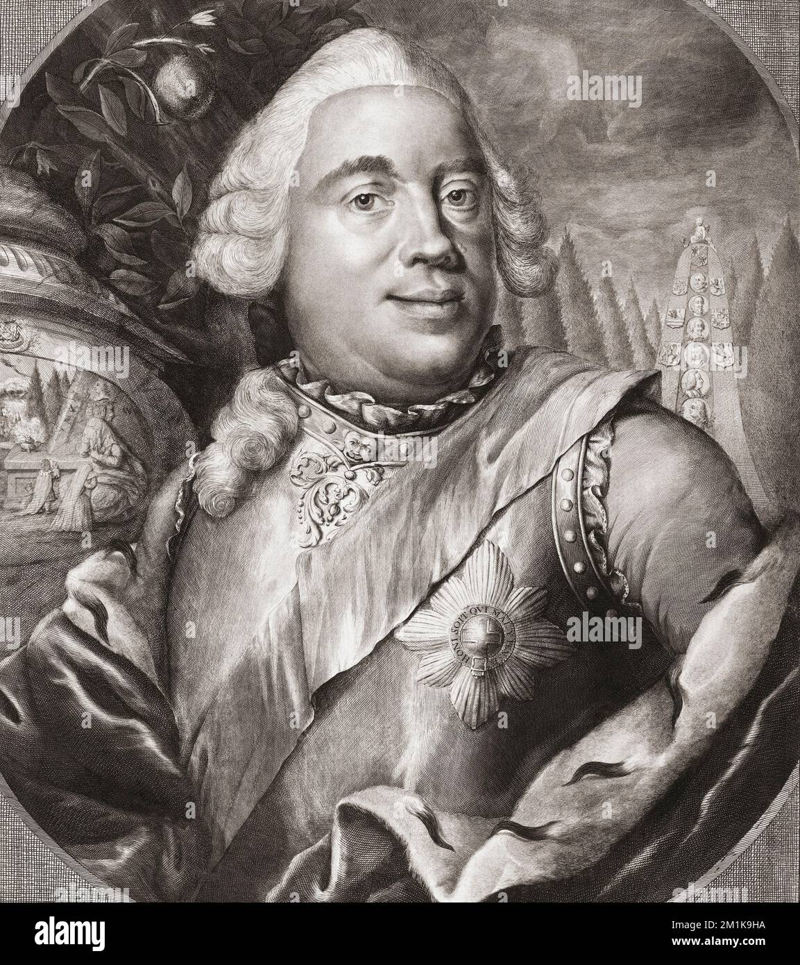Willem IV., Willem Karel Hendrik Friso, 1711-1751, Prinz von Orange. Nach einem Aufdruck aus dem 19.. Jahrhundert. Stockfoto