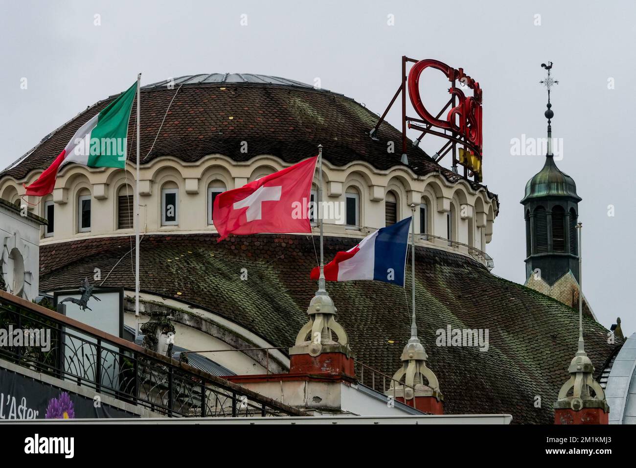 Casino, Evian-Les-Bains, Haute-Savoie, Frankreich Stockfoto