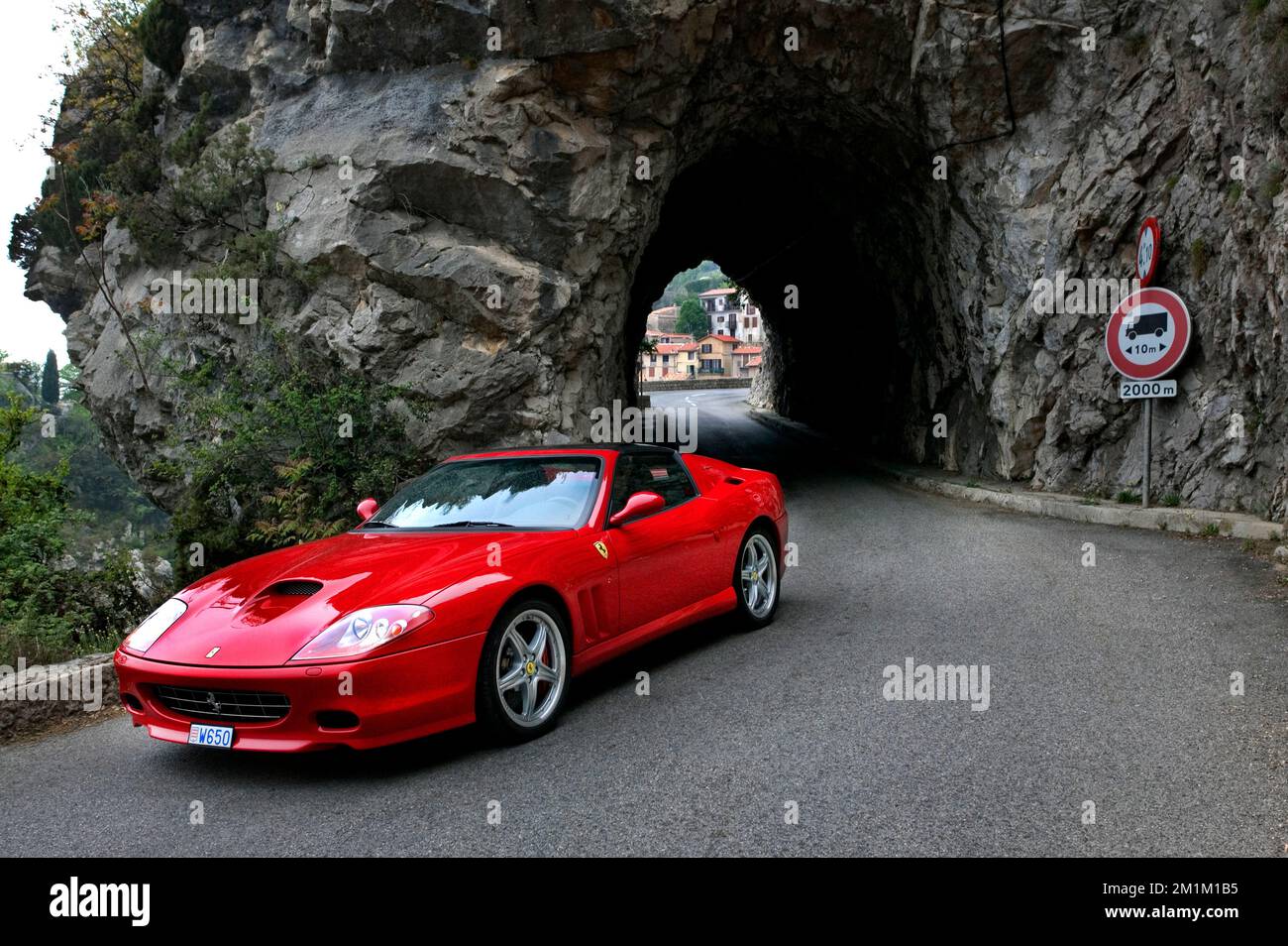 2005 Ferrari Superamerica GT Press Startfahrt rund um Monaco Stockfoto