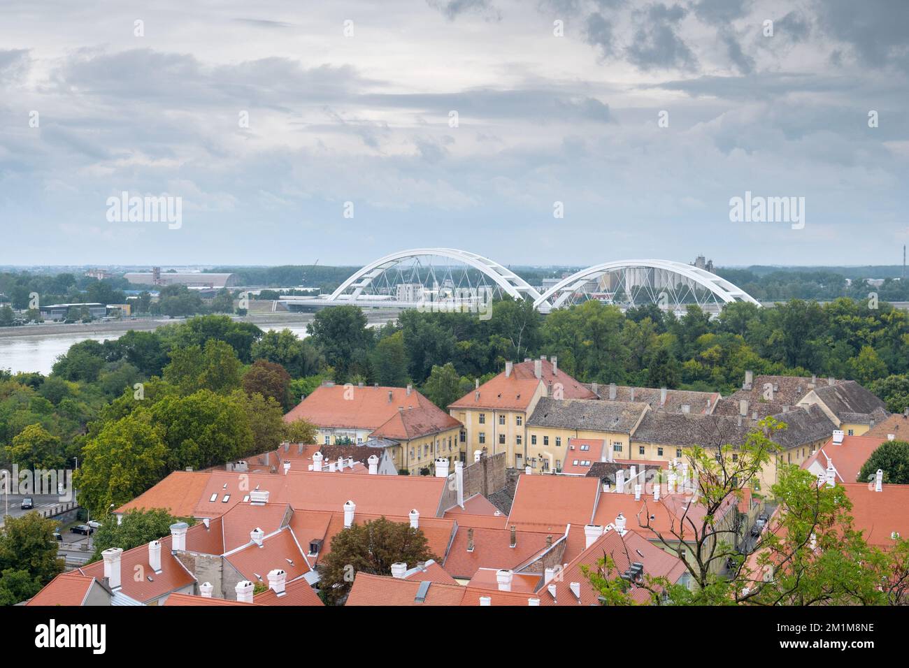 Belgrader Serbisch-Orthodoxe Kathedrale. Die Stadt der Künste. Es gibt eine fantastische Donaupromenade. Es gibt viele orthodoxe Kirchen Stockfoto