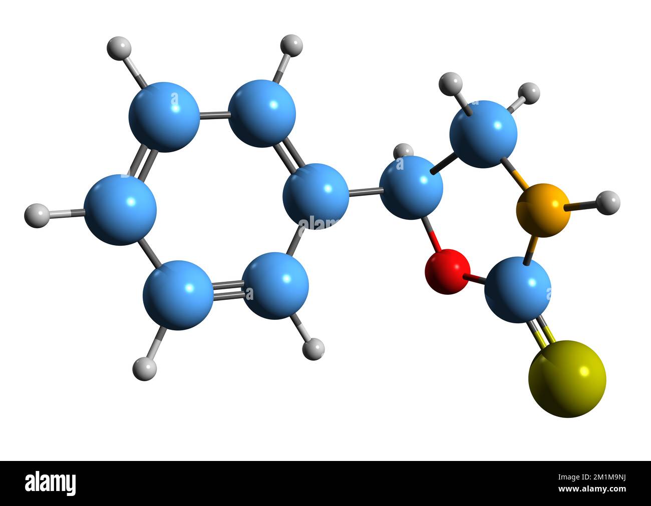 3D-Bild einer Resedinin-Skelettformel - molekularchemische Struktur des auf weißem Hintergrund isolierten Alkaloids Stockfoto