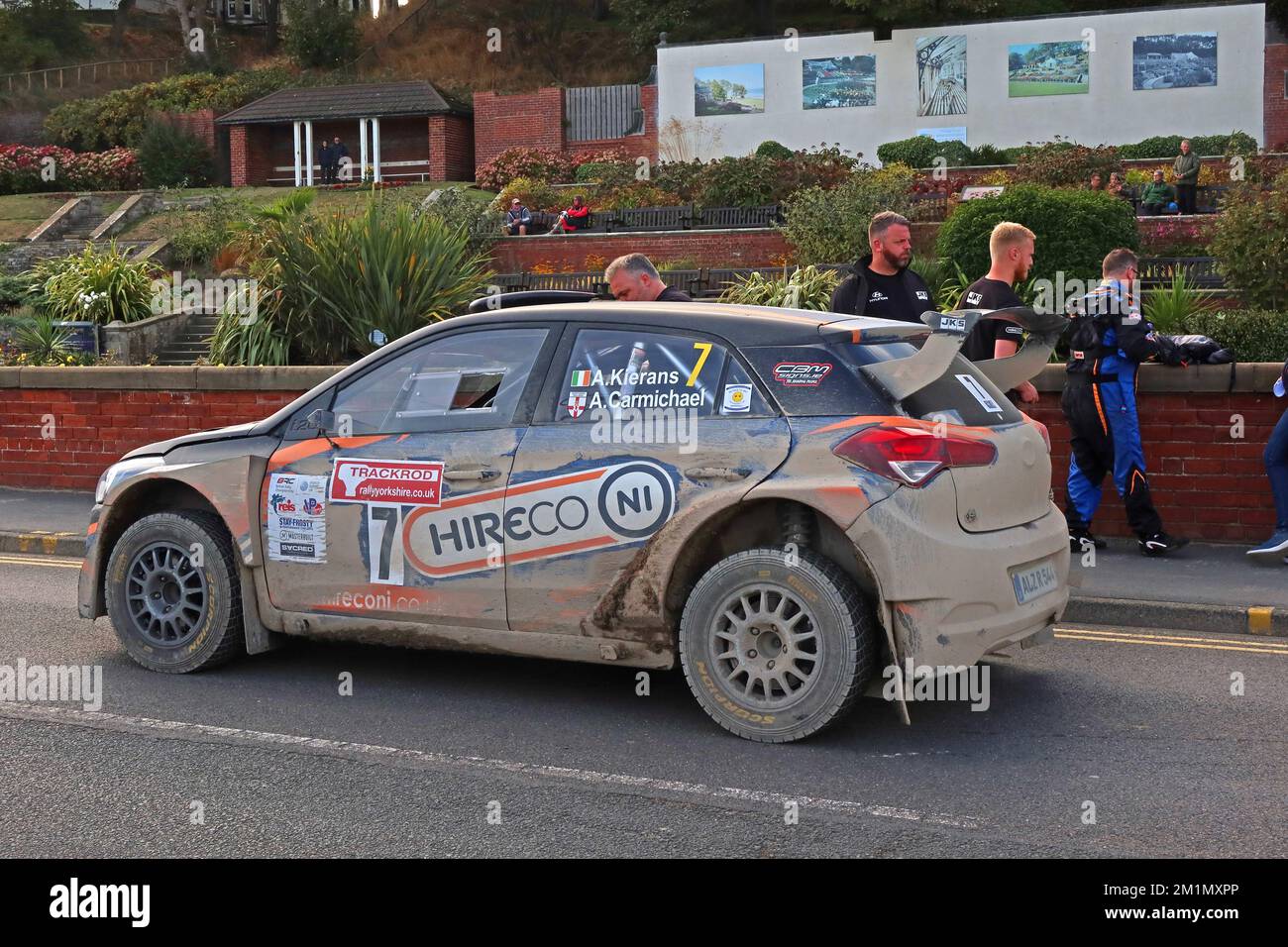 Gewinner Auto 7, Alan Carmichael Ballymena , Arthur Kierons Monaghan, Bühne bei Filey 24.. September 2022, Yorkshire Trackrod Motor Club Rally, England, Großbritannien Stockfoto