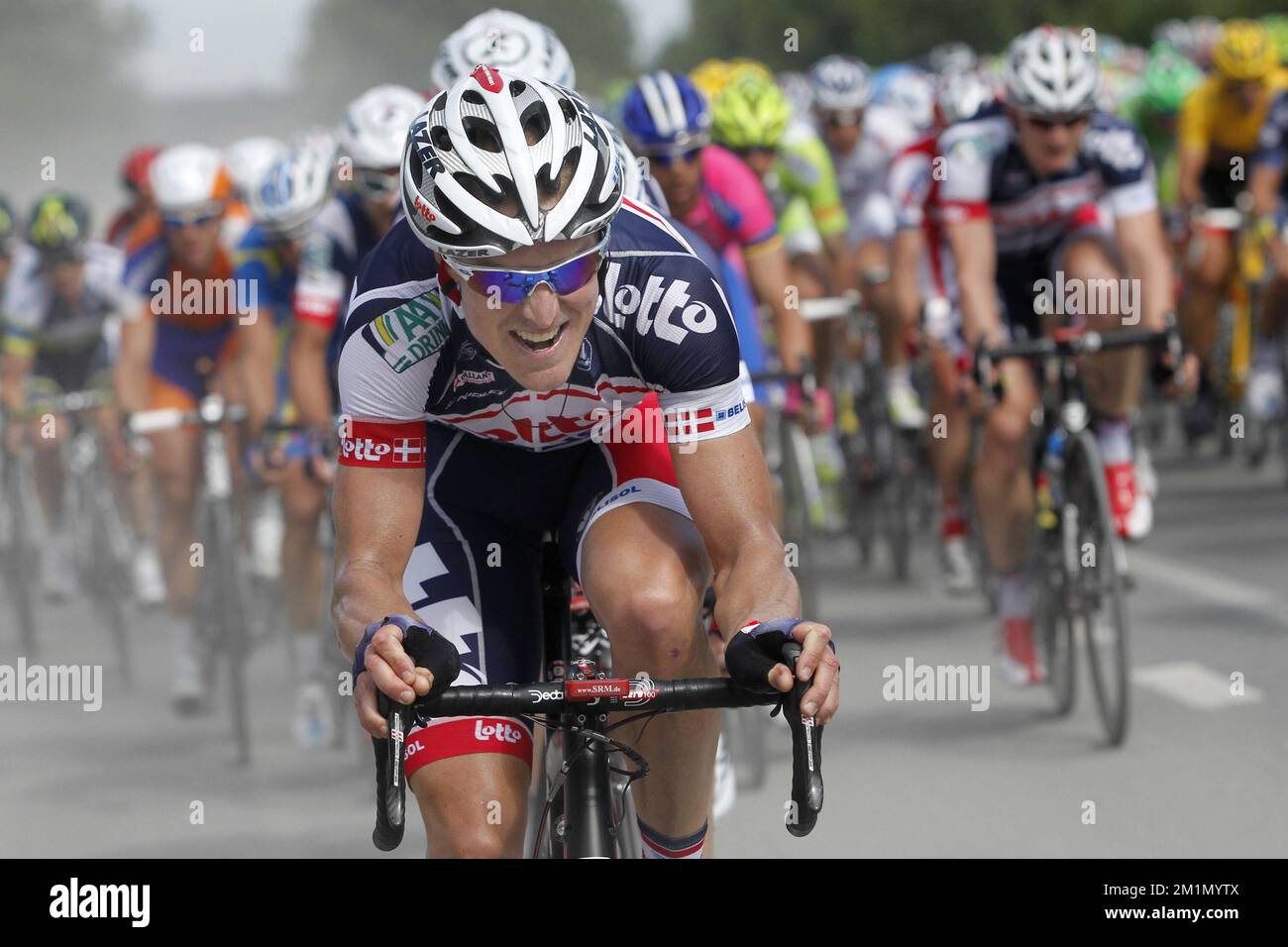 20120702 LÜTTICH, BELGIEN Dänischer Lars Bak vom Lotto Belisol Team