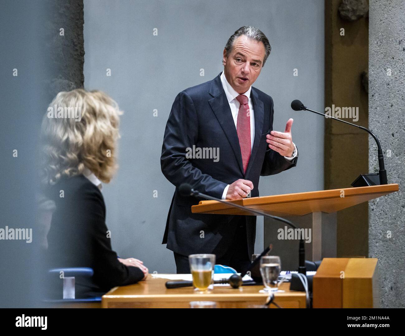 HAAG Barry Madlener (PVV) während der wöchentlichen Fragestunde im