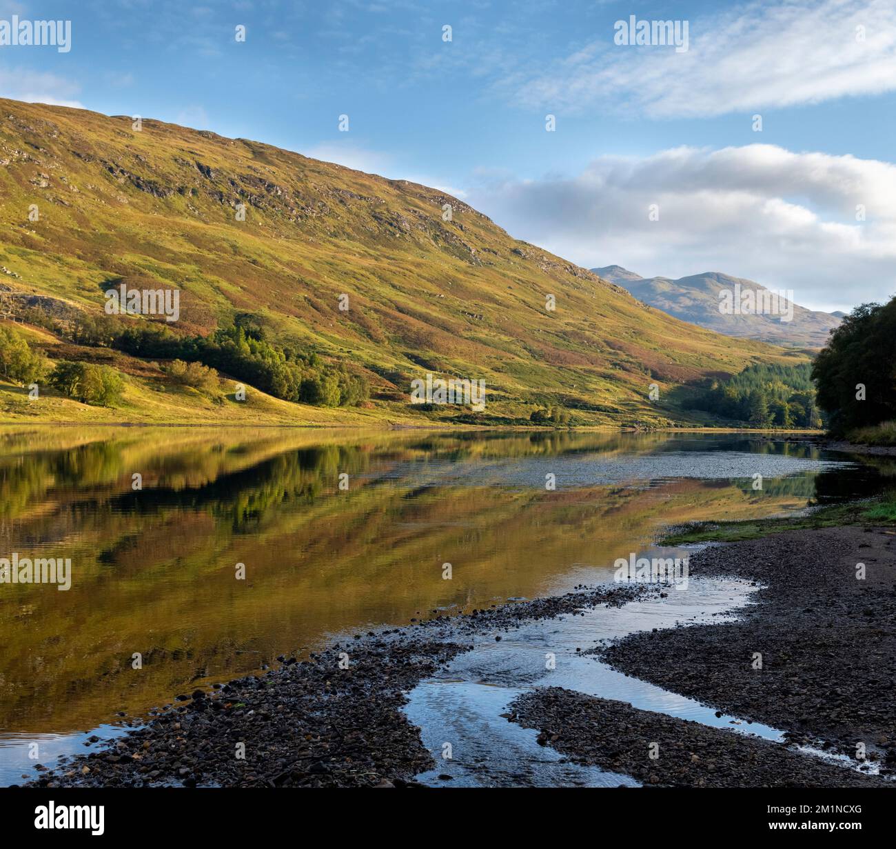 Loch Lubhair Glen Dochart, Schottland Stockfoto