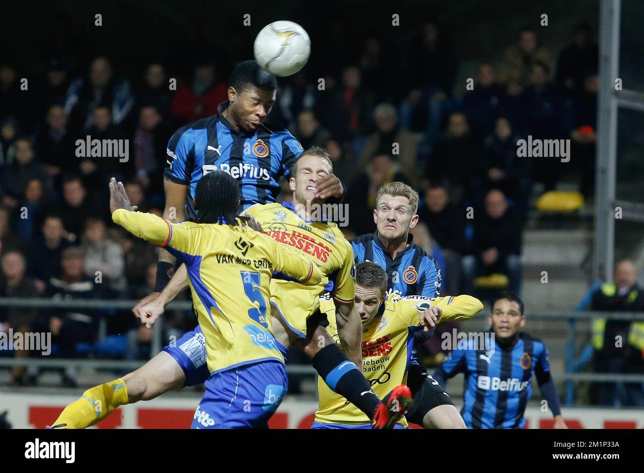 20121117 – BEVEREN, BELGIEN: Ryan Donk (C-Obermaterial) des Clubs in Aktion während des Jupiler Pro League-Spiels zwischen Waasland-Beveren und Club Brugge KV, in Beveren, Samstag, den 17. November 2012, am 16. Tag der belgischen Fußballmeisterschaft. BELGA FOTO BRUNO FAHY Stockfoto