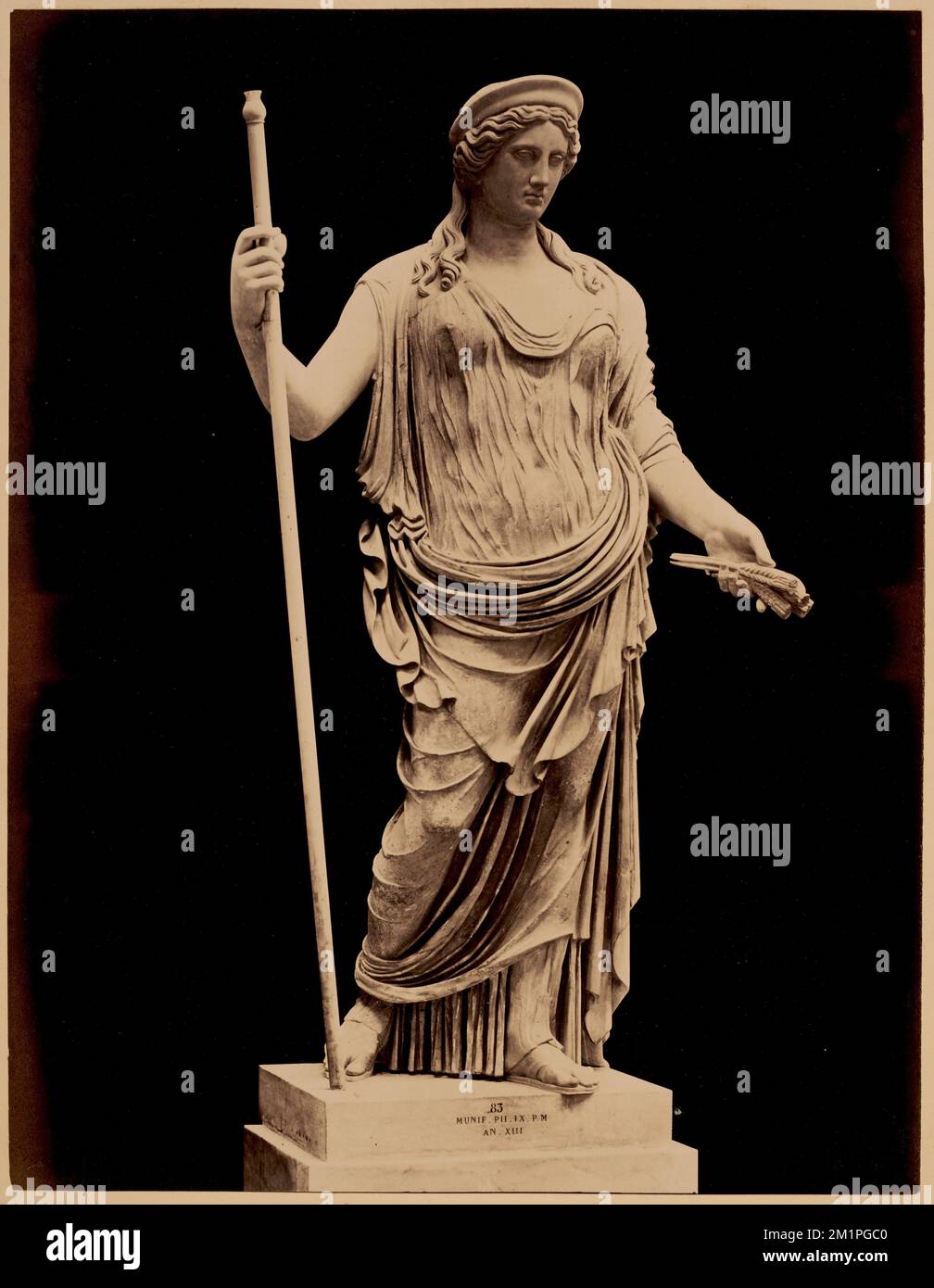 Barberini Hera, Antiquitäten, Skulpturen, Göttinnen, Juno-römische Gottheit, Eine griechische Gottheit. Nicholas Catsimpoolas Kollektion Stockfoto