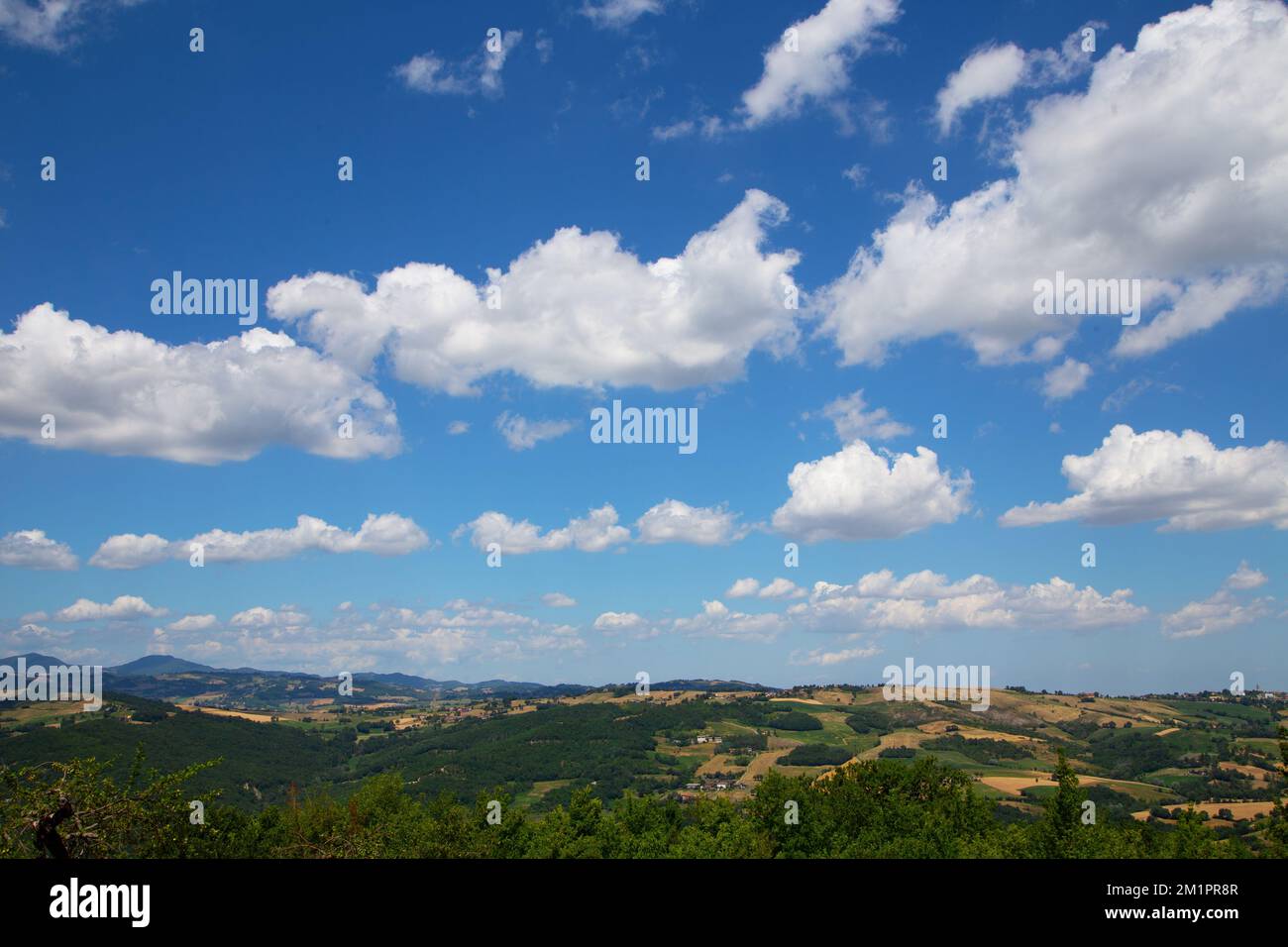 Landschaft der Emilianischen Hügel Stockfoto