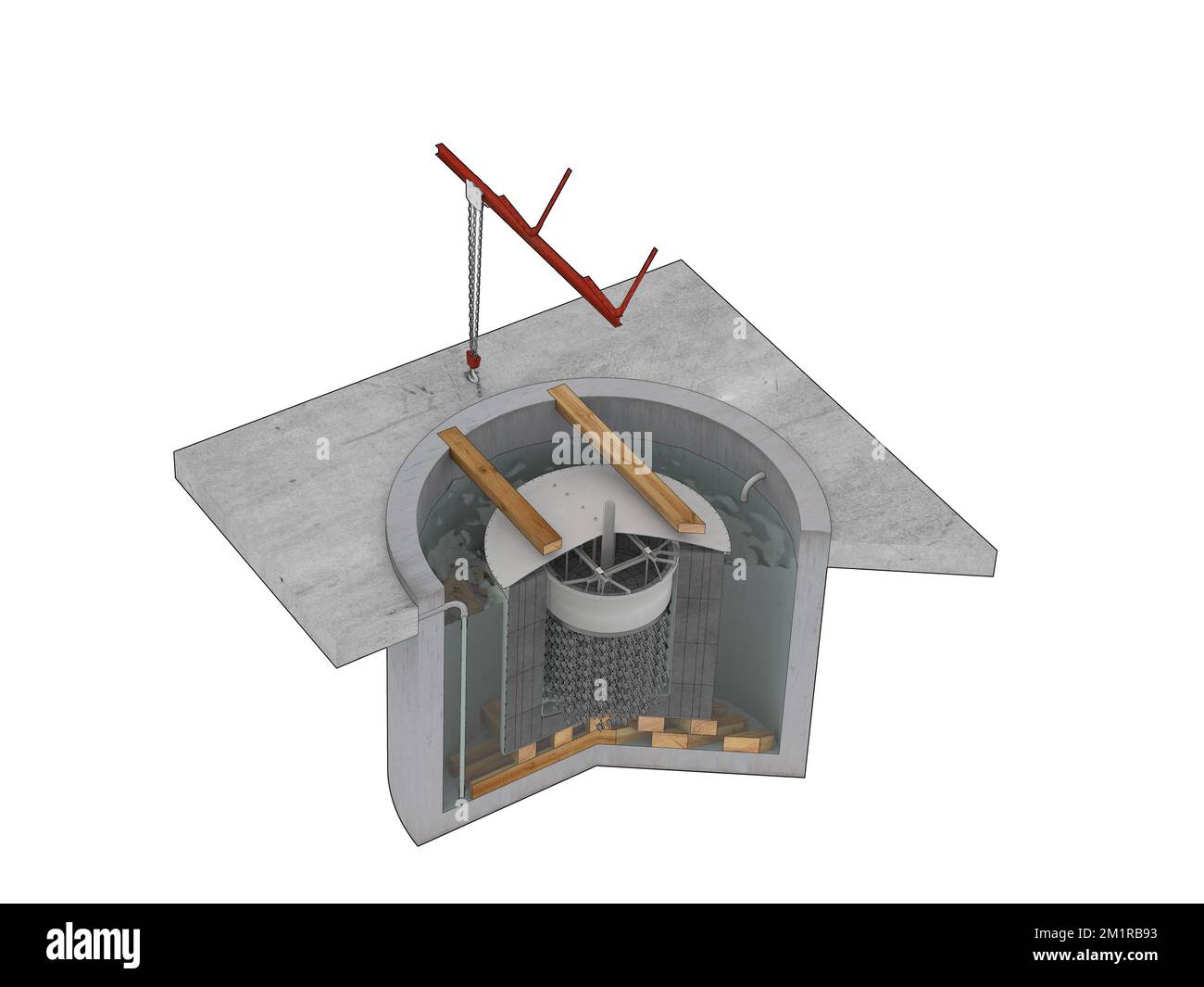 Haigerloch Kernreaktor Stockfoto