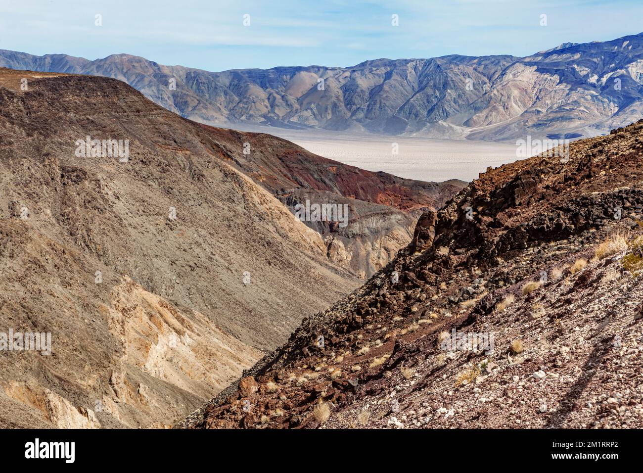 Ein Landschaftsblick auf die Wüsten des Death Valley Stockfoto