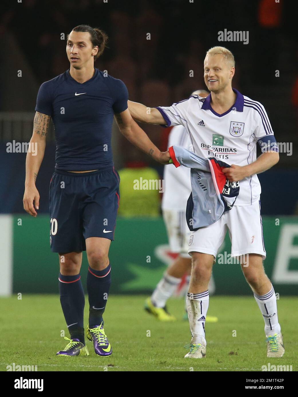 Fanion PSG – Anderlecht 1992-1993 Coupe UEFA C3 8e de finale | Paris Saint- Germain vintage - Collection