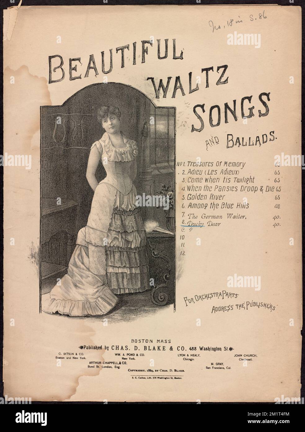 Schöne Walzer-Lieder und Balladen, Stockfoto