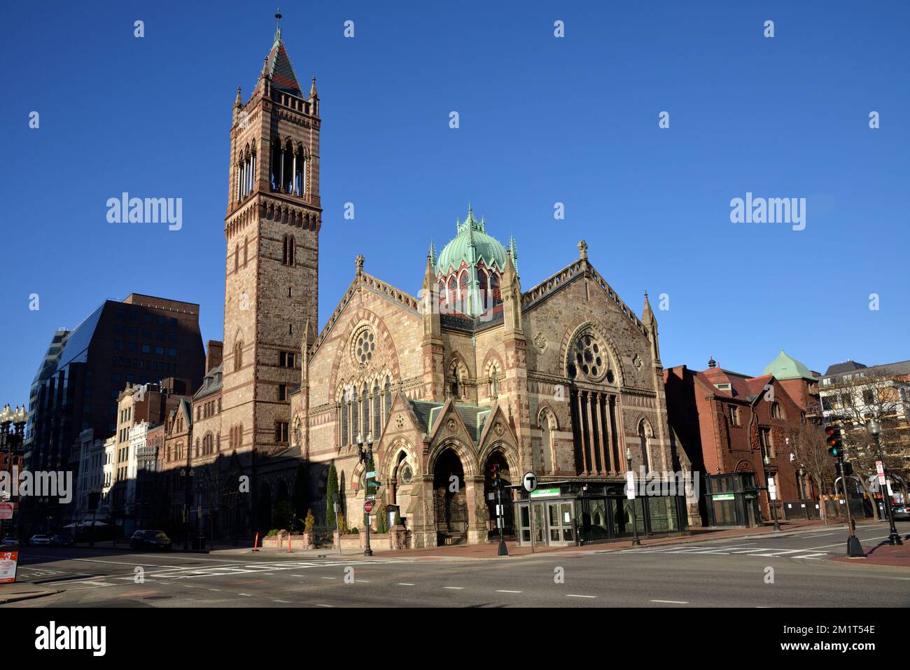 Old South Church, Copley Square, Back Bay, Boston, Massachusetts, USA Stockfoto