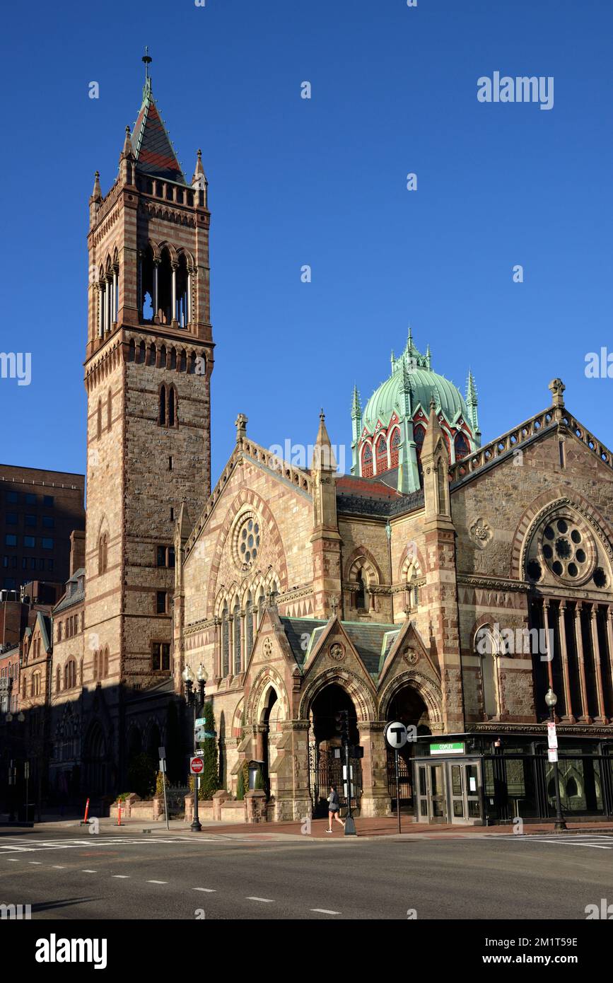 Old South Church, Copley Square, Back Bay, Boston, Massachusetts, USA Stockfoto