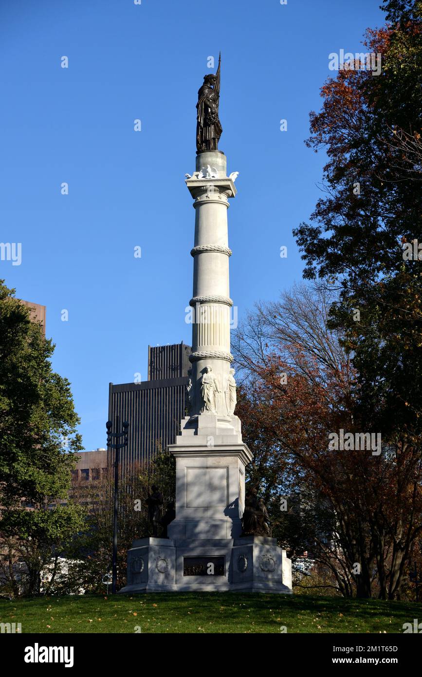 Soldiers and Sailors Monument, Boston Common Park, Boston, Massachusetts, USA Stockfoto