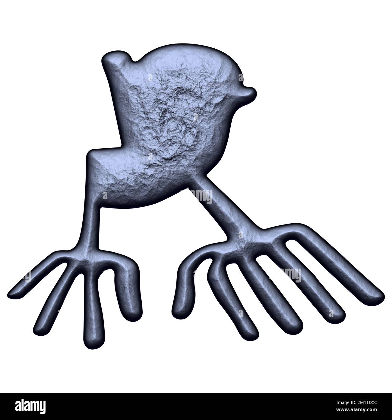 Geoglyphe der Hände aus der Nazca-Wüste, Peru, Südamerika Stockfoto