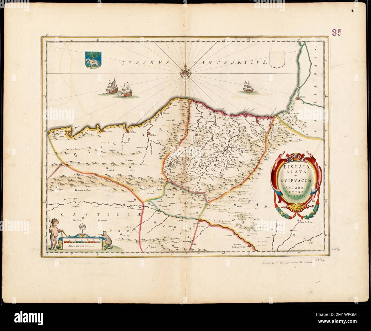 Biscaia, Alava, et Guipuscoa Cantabriae veteris partes , Alava Spanien : Provinz, Karten, frühe Werke bis 1800, Kantabrien Spanien, Karten, frühe Werke bis 1800, Vizcaya Spanien, Karten, frühe Werke bis 1800 Norman B. Leventhal Map Center Collection Stockfoto Biscaia, Alava, et Guipuscoa Cantabriae veteris partes , Alava Spanien : Provinz, Karten, frühe Werke bis 1800, Kantabrien Spanien, Karten, frühe Werke bis 1800, Vizcaya Spanien, Karten, frühe Werke bis 1800 Norman B. Leventhal Map Center Collection Stockfoto