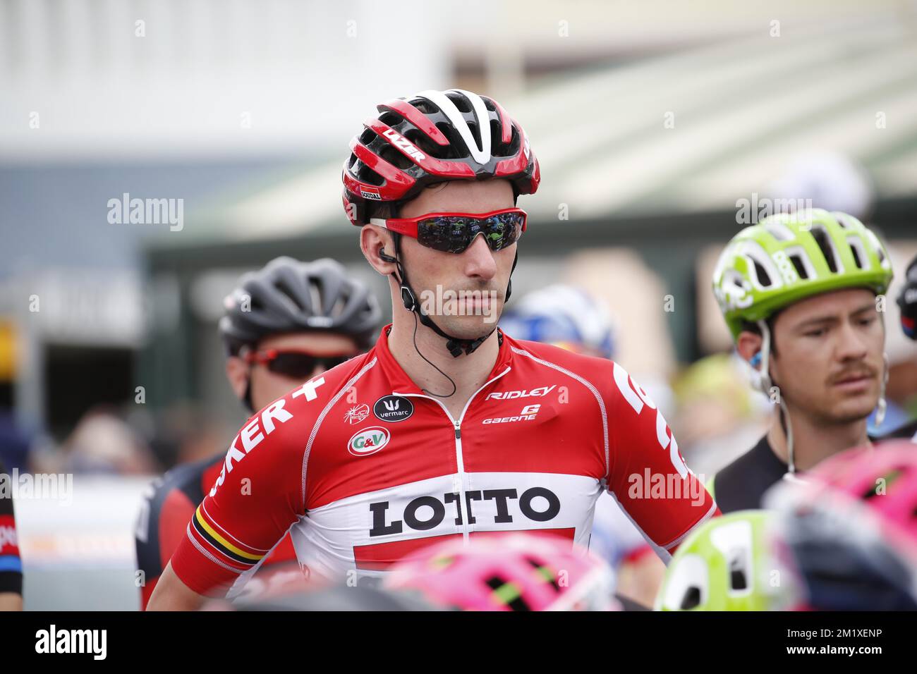 20150120 Uhr - CAMPBELLTOWN, AUSTRALIEN: Belgischer Kenny Dehaes von Lotto - Soudal, abgebildet in der ersten Phase des 17. Tour Down Under Radrennen, 132,5km Uhr von Tanunda nach Campbelltown, Australien, Dienstag, 20. Januar 2015. Stockfoto