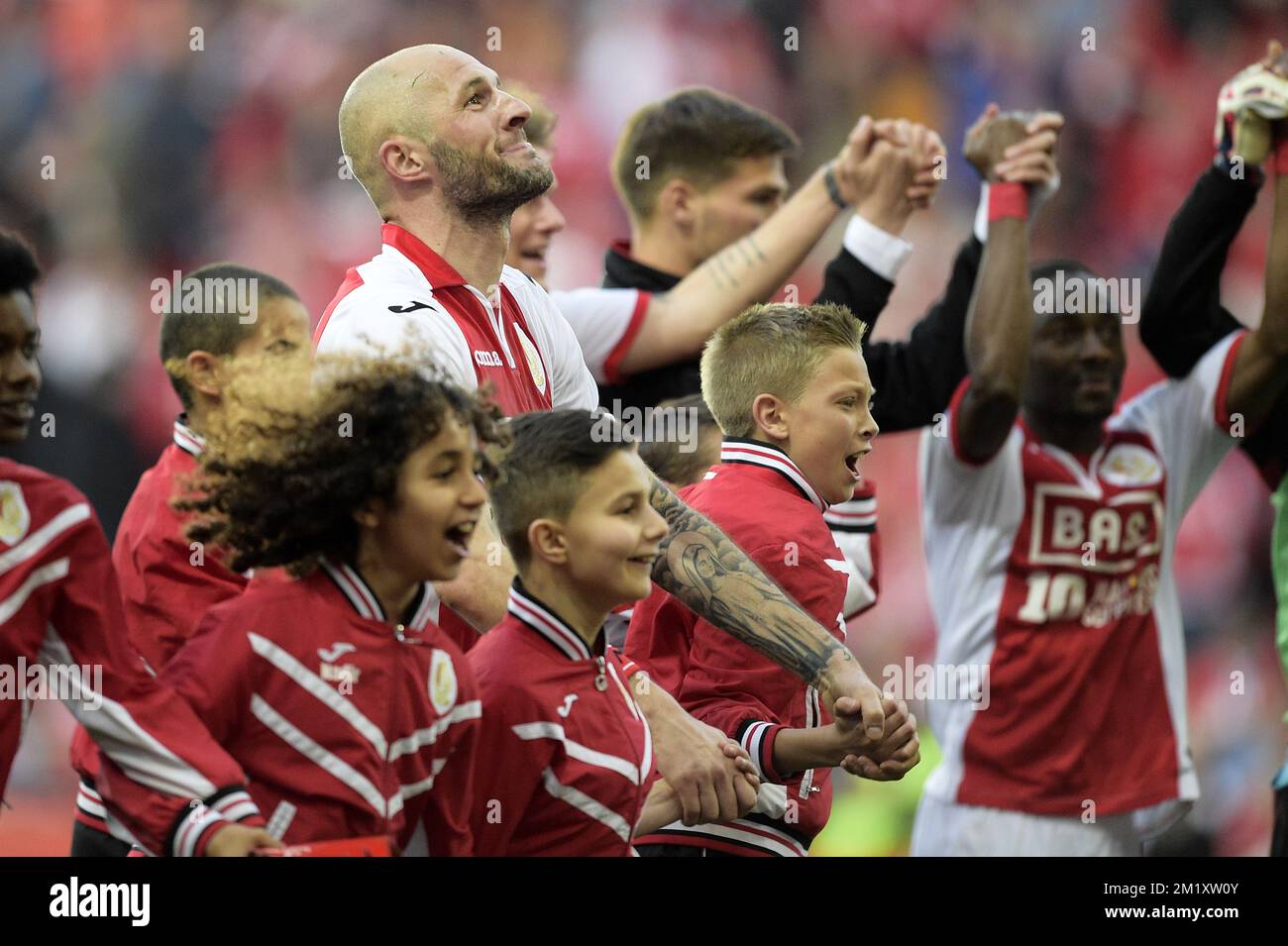 Die Jelle Van Damme von Standard feiert das Spiel der Jupiler Pro League zwischen Standard de