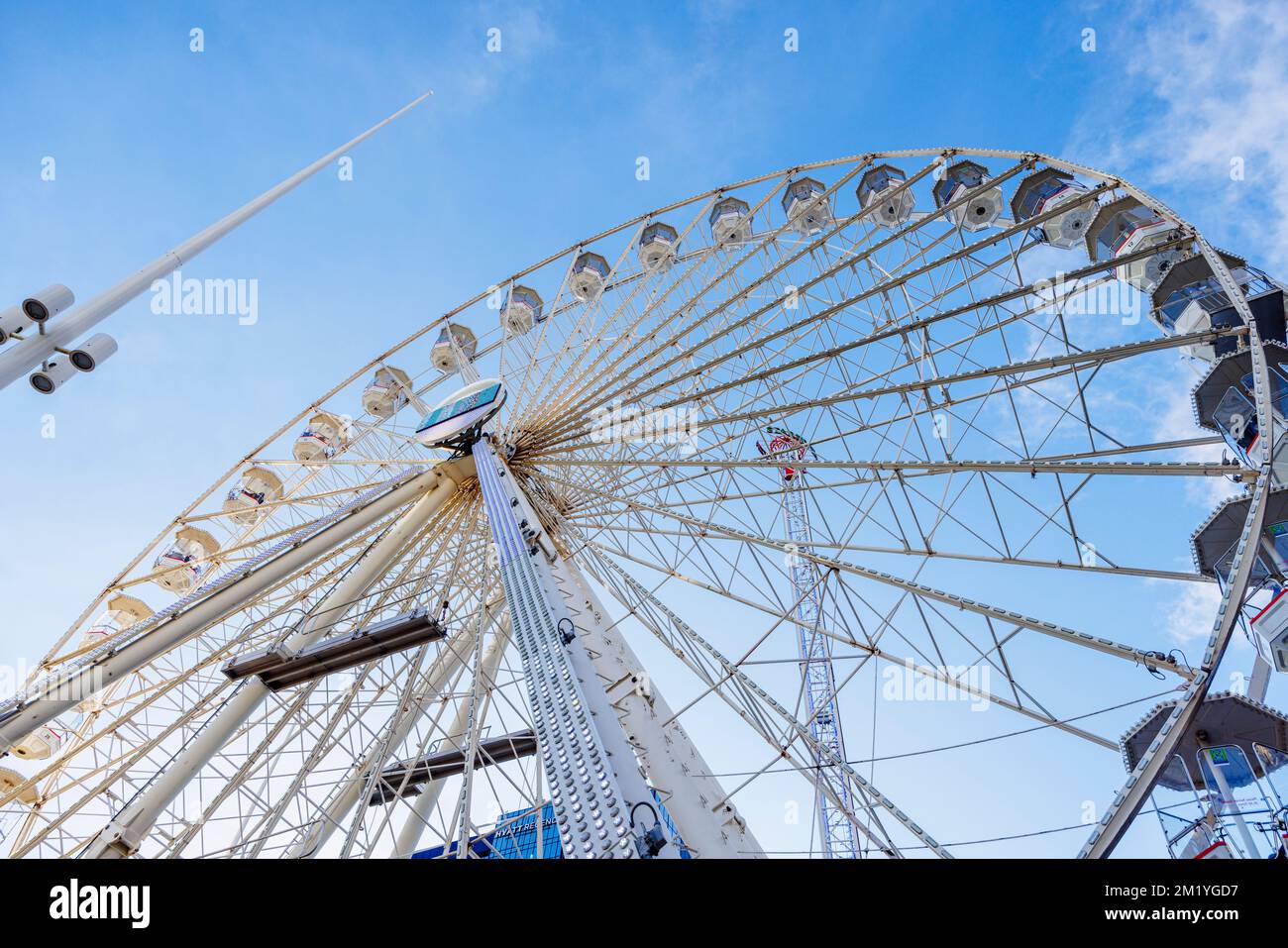 Das Birmingham Big Wheel, Centenary Square, Birmingham, West Midlands, England, Jährliche Winterattraktion und Familienunterhaltung Stockfoto
