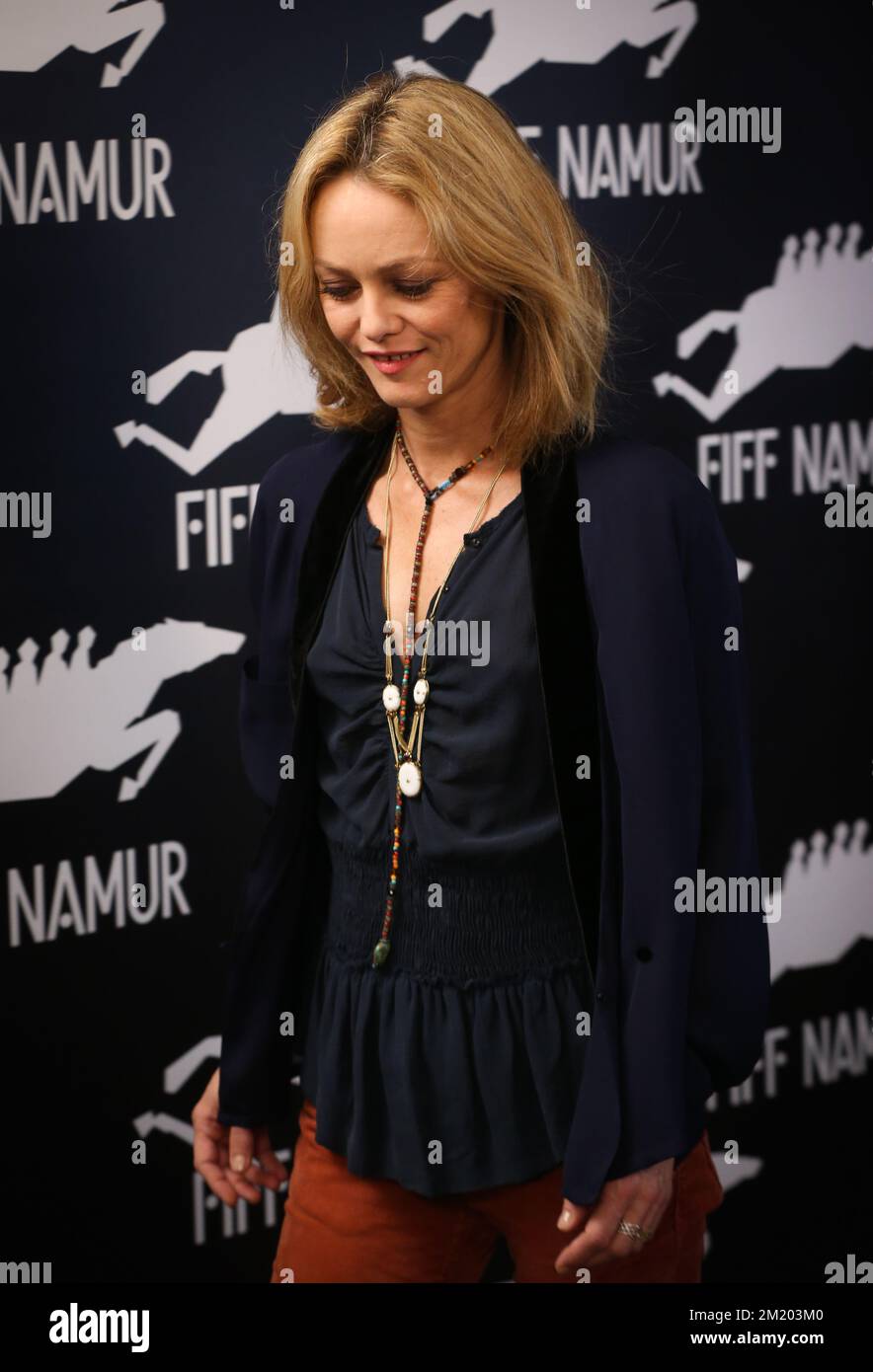 Die Schauspielerin Vanessa Paradis wurde bei der Vorstellung des Films „La fille sur le pont“ auf der 30.. Ausgabe des FIFF Festival Internationale du Film Francophone de Namur in Namur gezeigt Stockfoto