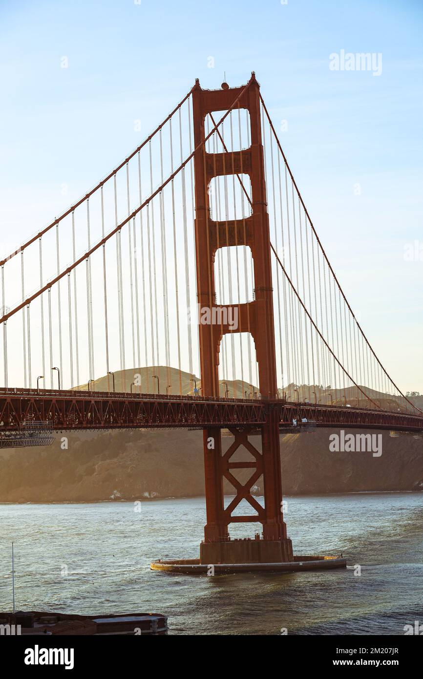 Die Golden Gate Bridge von San Francisco. Stockfoto