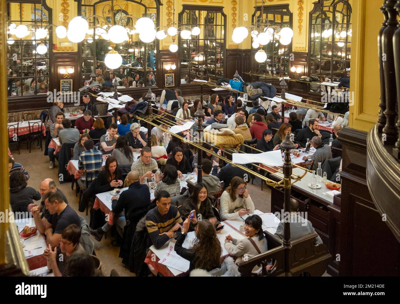 Le Bouillon Chartier 'Chez Chartier' ist ein bekanntes Restaurant in Paris, das 1896 eröffnet wurde Stockfoto