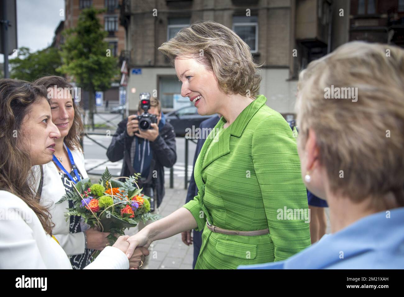 Königin Mathilde von Belgien im Bild der föderalen Preisverleihung für "Armutsbekämpfung" am Mittwoch, den 29. Juni 2016 in Brüssel. Stockfoto