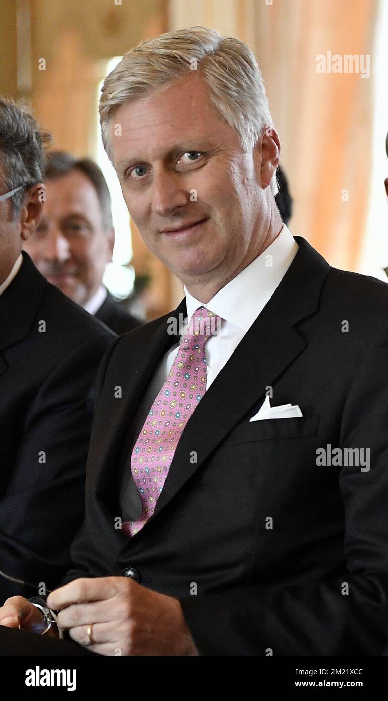 König Philippe - Filip von Belgien wurde während der Zeremonie des Francophonie Economique Award 2016 am Mittwoch, den 29. Juni 2016 in Brüssel abgebildet. Stockfoto