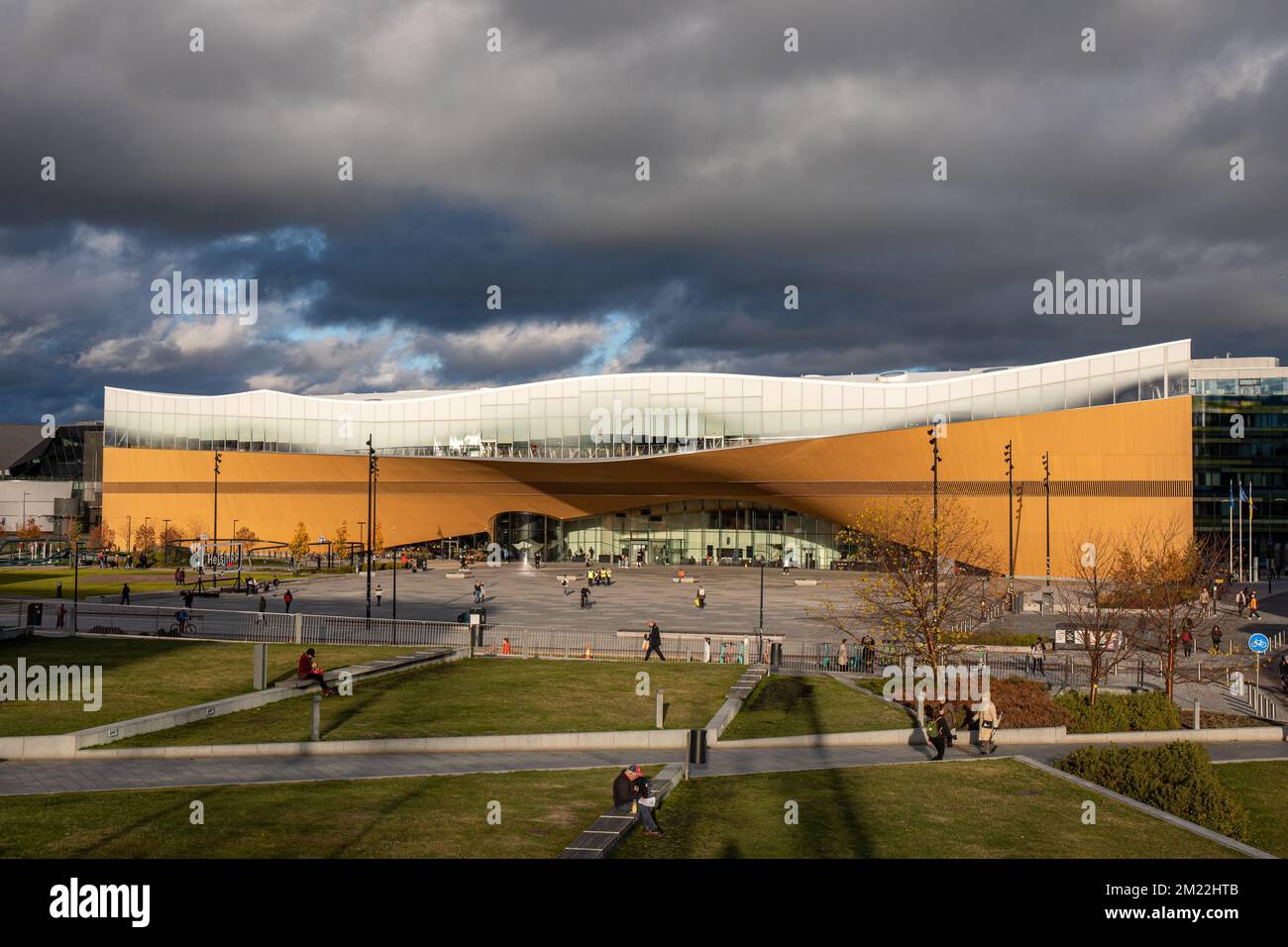 Zentralbibliothek Oodi in Helsinki, Finnland Stockfoto