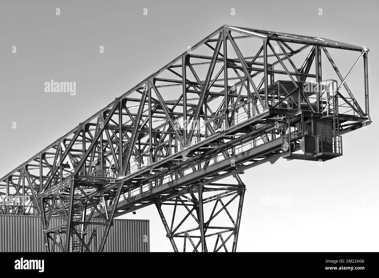 Portalkran, Hannover-Limmer, Deutschland / Deutschland Stockfoto