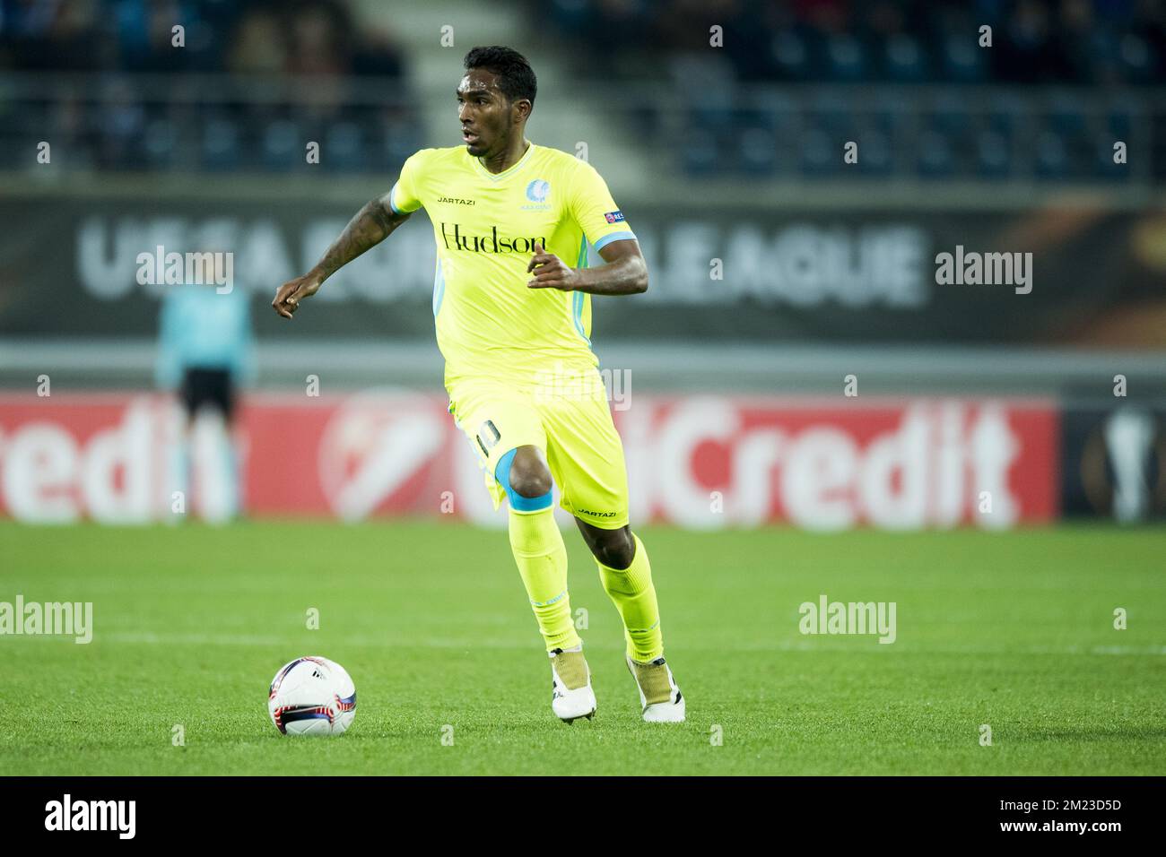 Renato Neto von Gent in Aktion während eines Fußballspiels zwischen der belgischen Mannschaft KAA Gent und dem ukrainischen Verein FC Shakhtar Donetsk in Gent, Donnerstag, den 03. November 2016, dem vierten Spiel der Gruppenphase des Europa League-Wettbewerbs in Gruppe H. BELGA, FOTO JASPER JACOBS Stockfoto