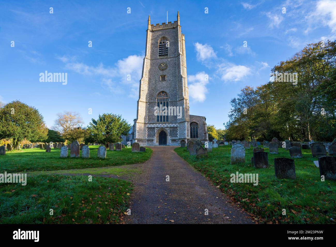 St. Nicholas Kirche in Blakeney, Norfolk, England, Großbritannien Stockfoto