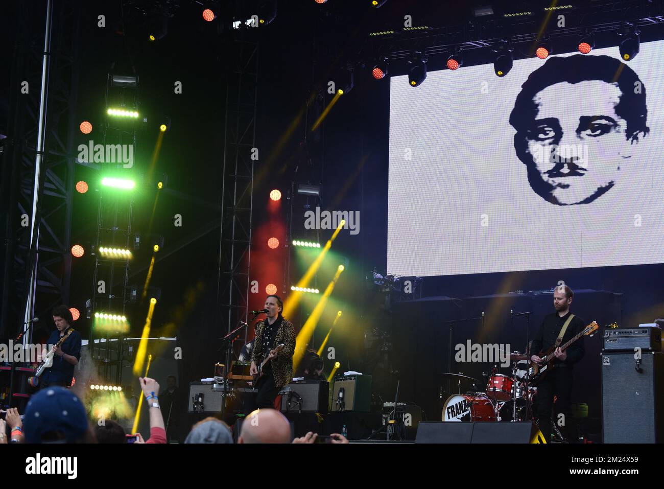 Gouverneursball - Franz Ferdinand im Konzert Stockfoto