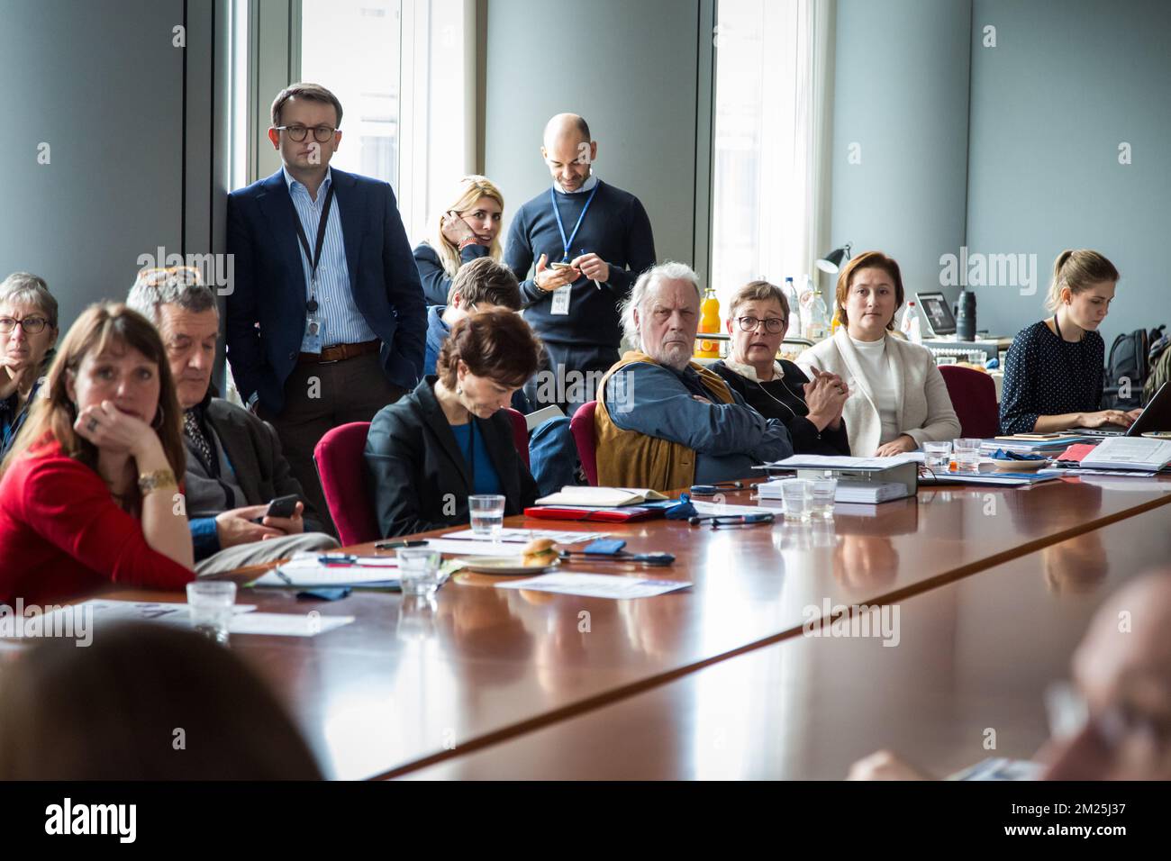 Ein Seminar mit dem Titel „Rechte visueller Autoren auf digitalen Wert“ von Cepic (Koordination der europäischen Bildagenturen – Stock, Press and Heritage), am Dienstag, den 28. Februar 2017, im Europäischen parlament in Brüssel. BELGA FOTO AURORE BELOT Stockfoto