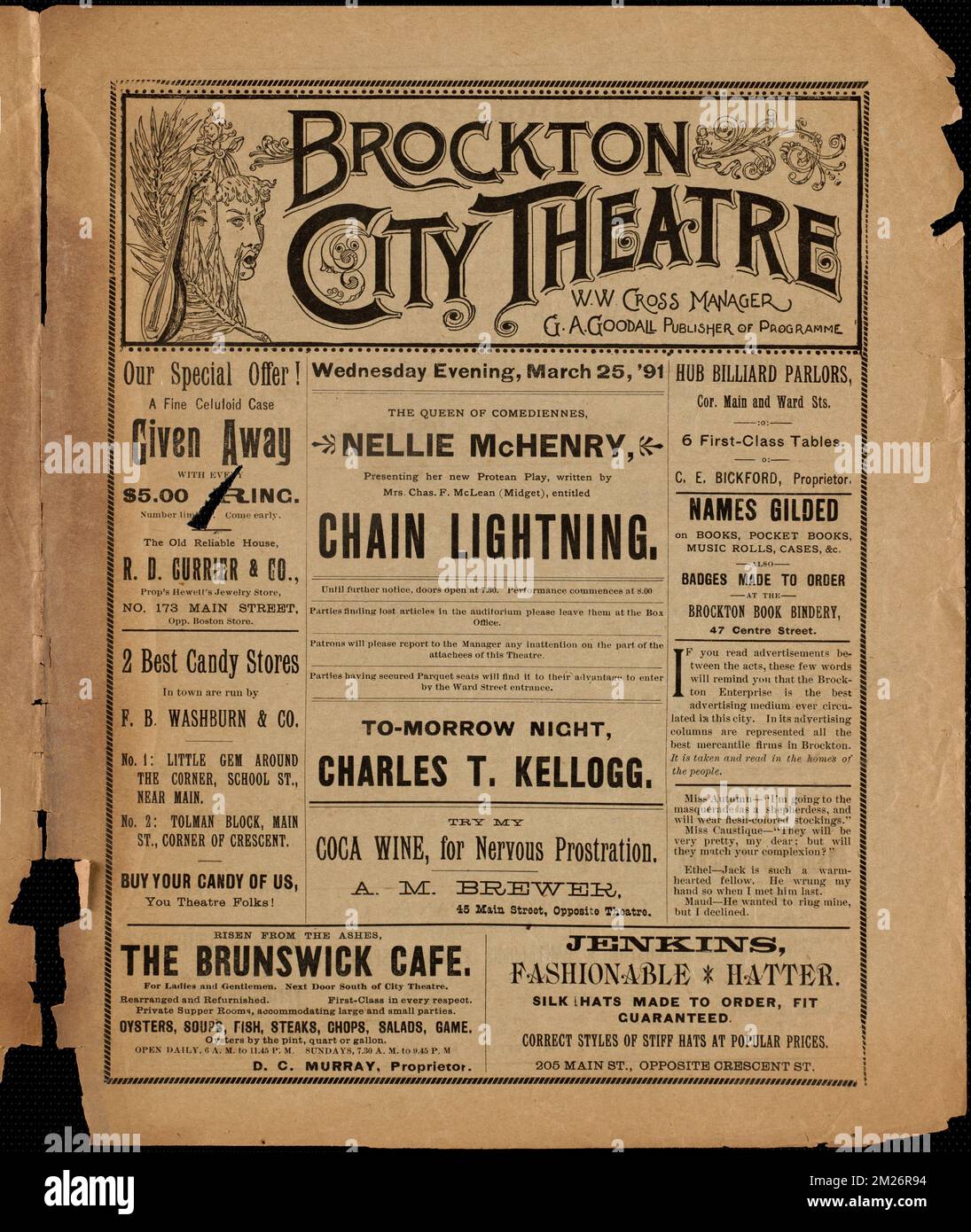 Chain Lightning, Entertainment, Brockton Public Library Archival Collection Stockfoto