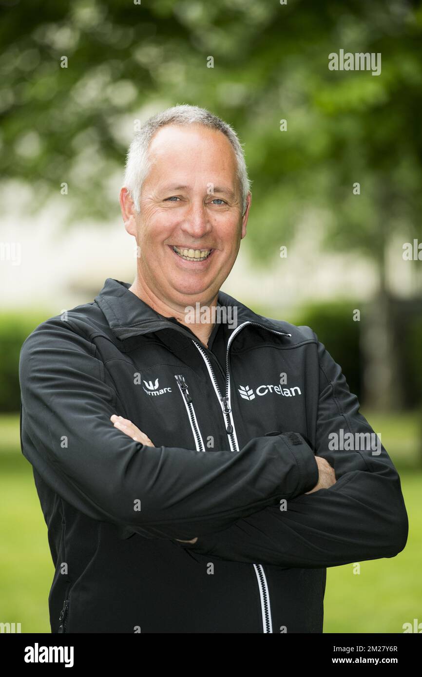 Peter Dreessen posiert für ein Porträt beim First League-Wettbewerb der European Athletics Team Championships in Vaasa, Finnland, vom 23. Bis 25. Juni, Samstag, 24. Juni 2017. BELGA FOTO JASPER JACOBS Stockfoto