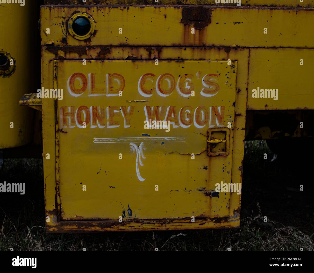 Walter Harrington Old Cogs Honigwaggon in North Bend, British Columbia, Kanada Stockfoto