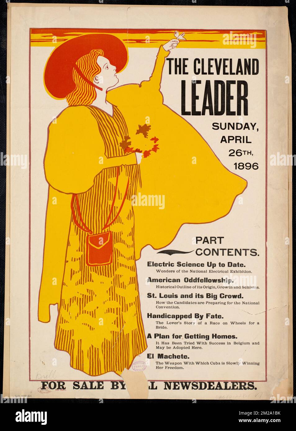 Der Cleveland-Führer, Sonntag, 26.. April 1896. , Periodicals Stockfoto