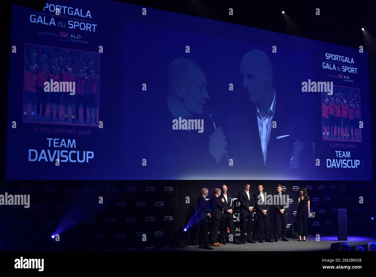Die beste Mannschaft des Jahres im belgischen Davis Cup, die am