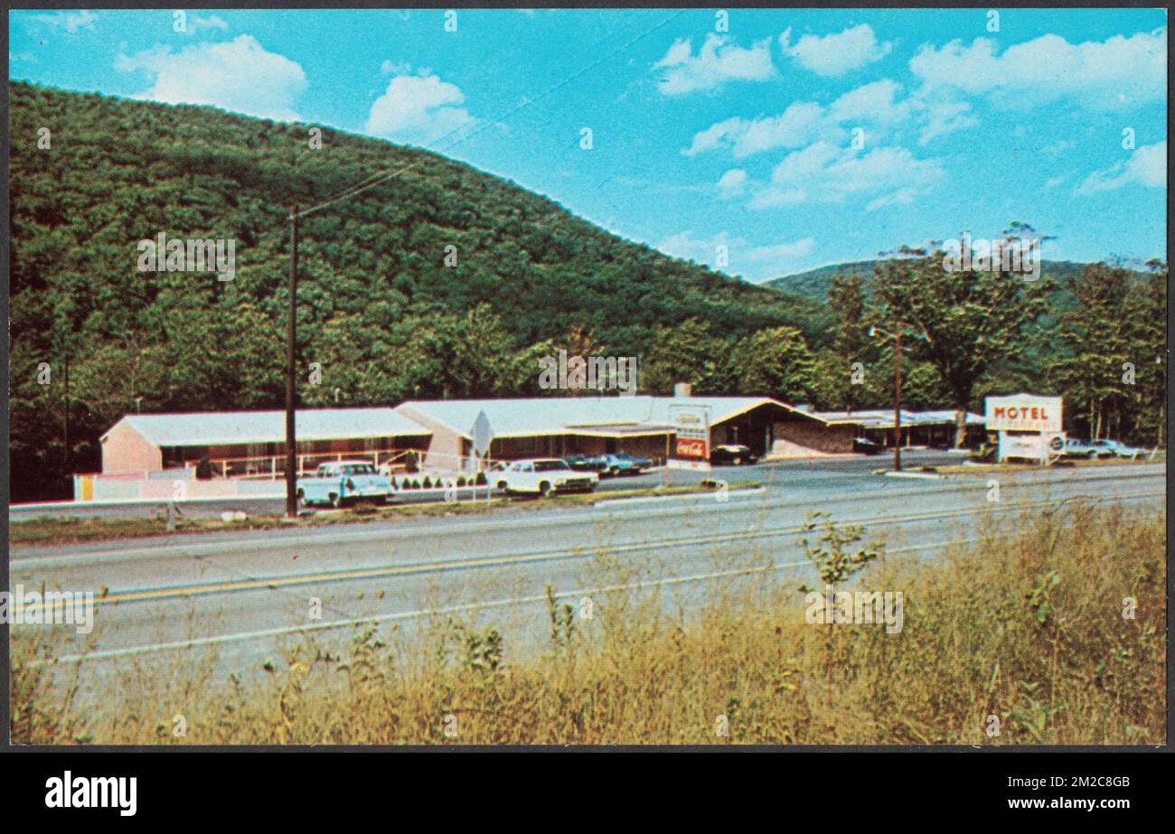 Continental Motel, RFD 5, Box 393A, Cumberland, Md. 21502 Motels, Tichnor Brothers Collection, Postkarten der Vereinigten Staaten Stockfoto