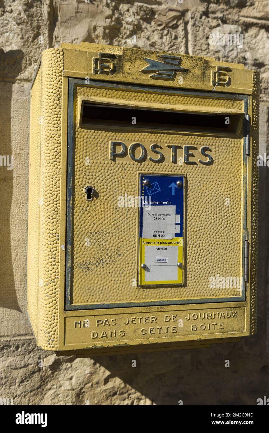 Französischer Briefkasten | Boite aux lettres Francaise 17/09/2017 Stockfoto
