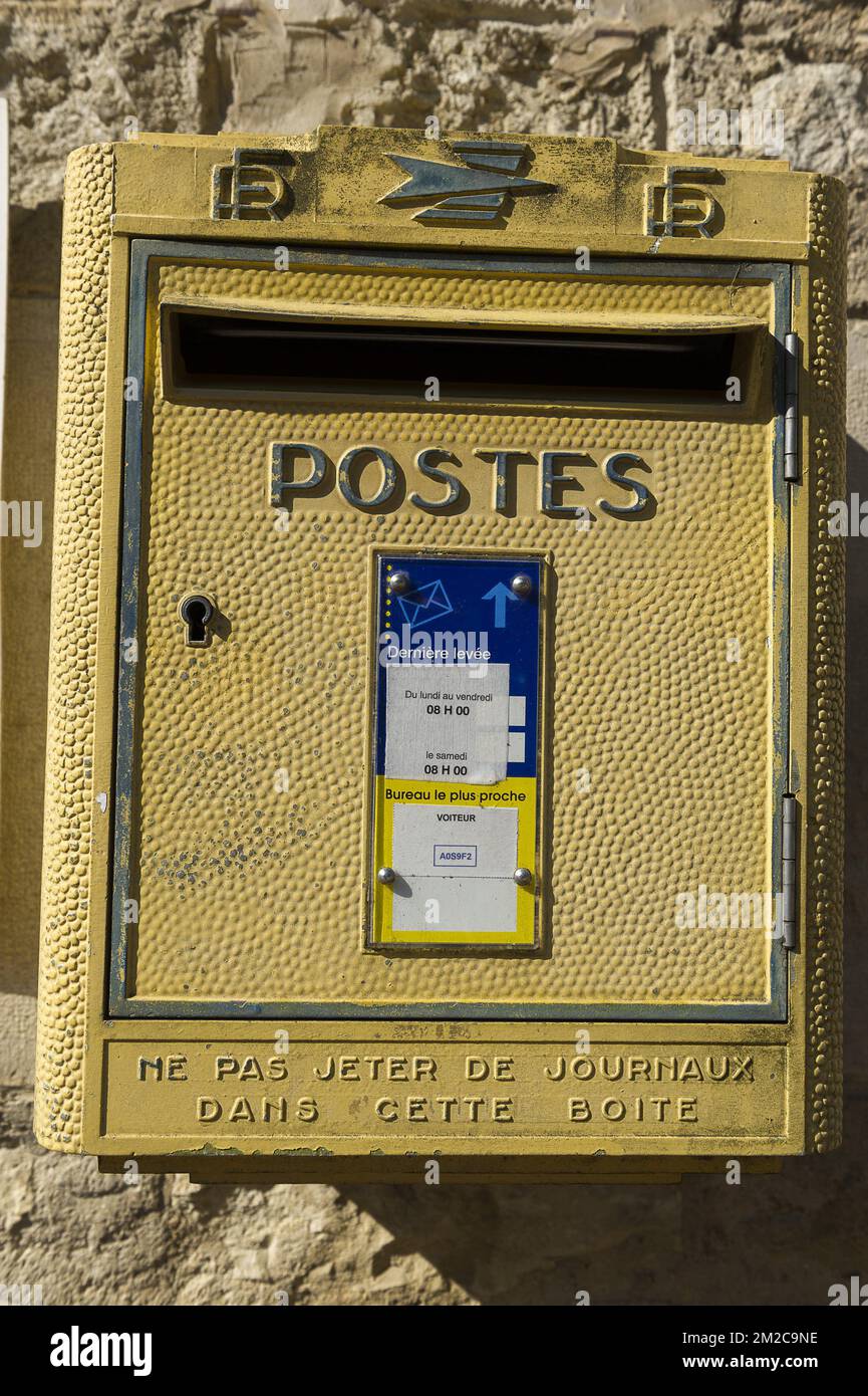 Französischer Briefkasten | Boite aux lettres Francaise 17/09/2017 Stockfoto