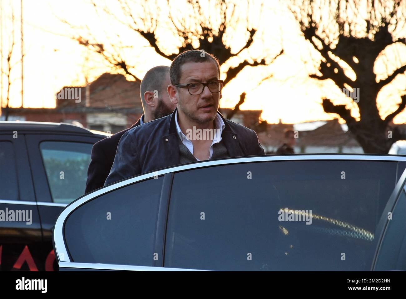 comedian Dany Boon (Daniel Hamidou) arrives for a ceremony to award the ...