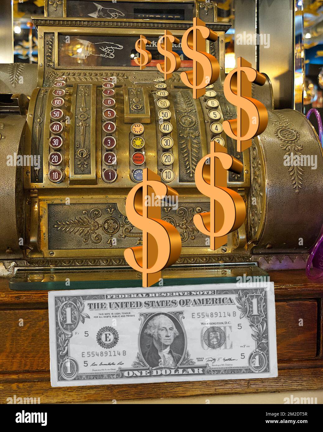 Die Dollars | Le Dollars 17/03/2018 Stockfoto