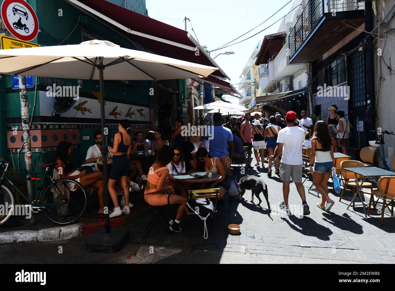 Die Yom Tov Bar auf dem Carmel Markt in Tel-Aviv, Israel. Stockfoto