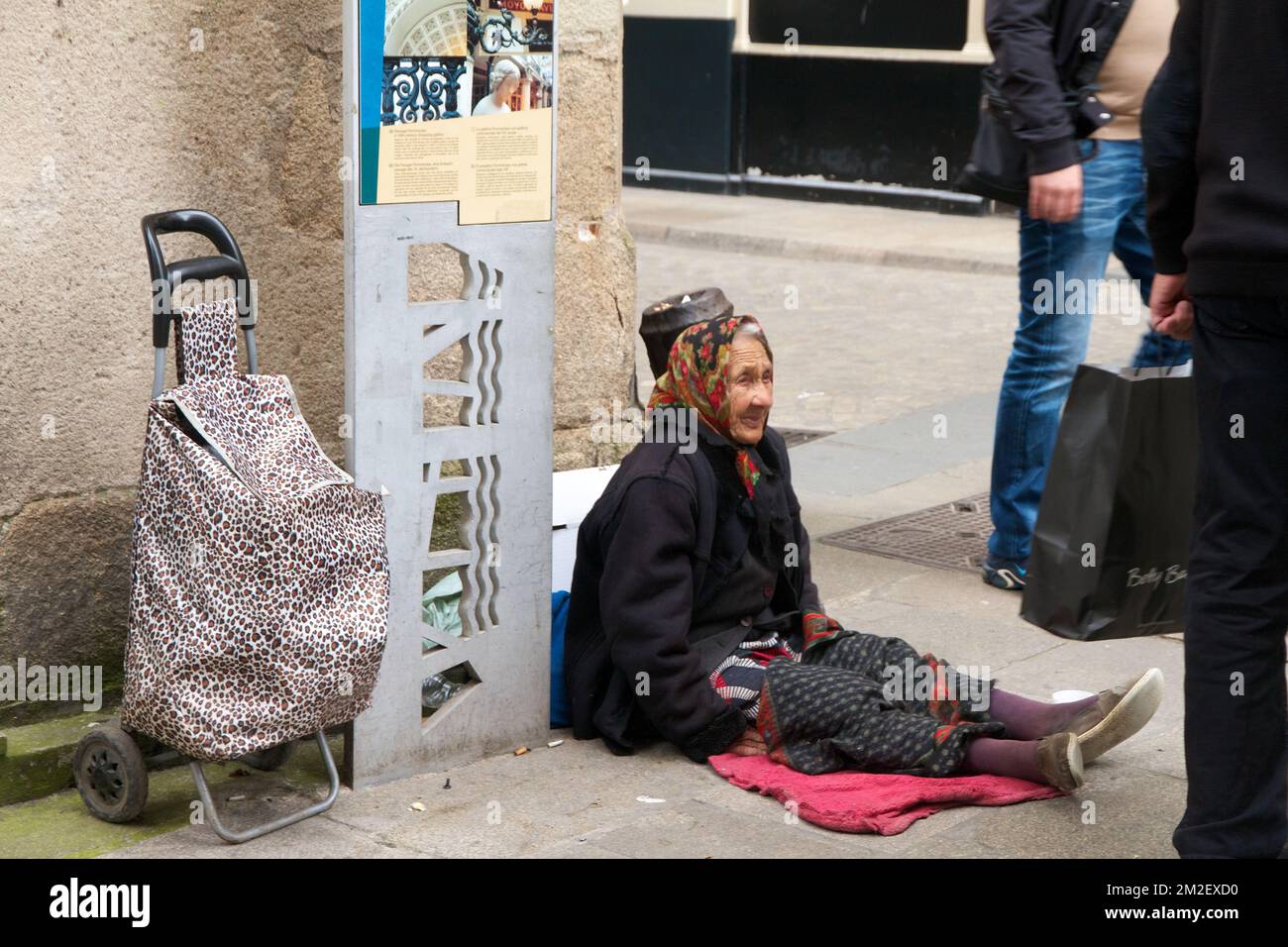 Obdachlose | Sans abri 28/04/2018 Stockfoto