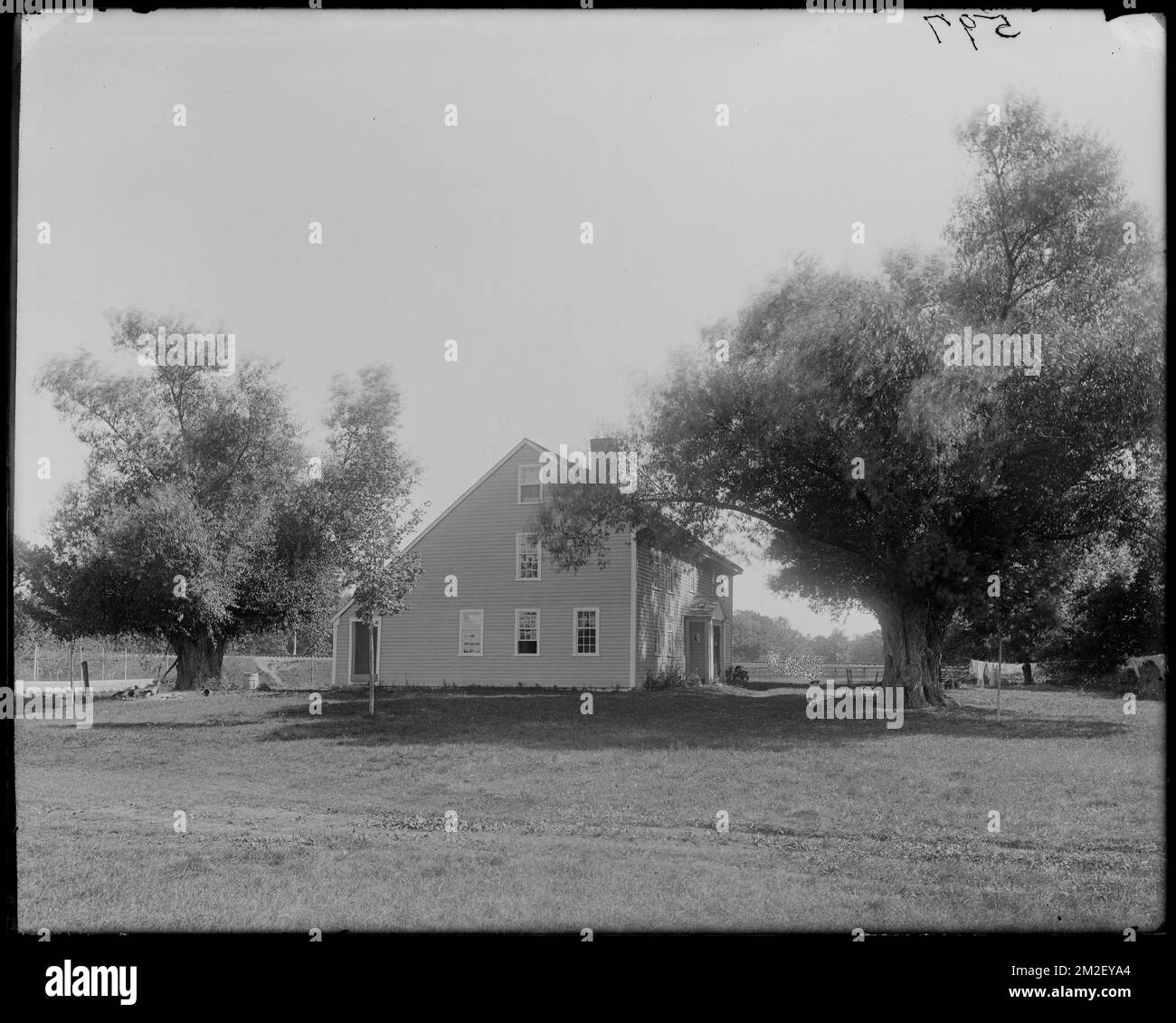 Danvers, an der Locust Street, Rea-Putnam-Fowler Haus, Häuser. Frank Cousins Glass Plate Negatives Collection Stockfoto