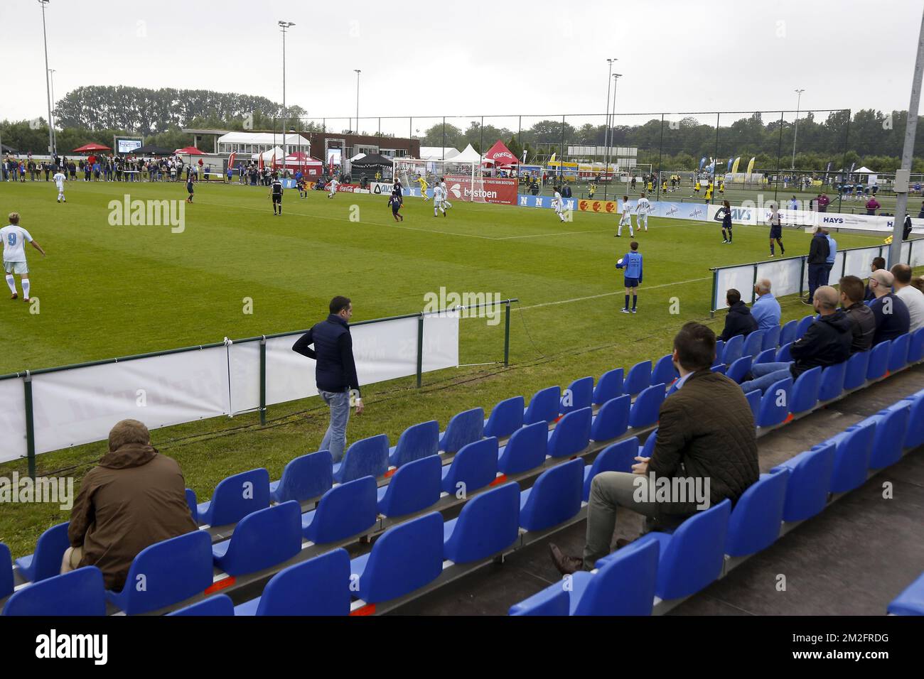 Die Abbildung zeigt das Jugendfußballturnier „Kevin de Bruyne Cup“ für U15 Teams am Samstag, den 02. Juni 2018 in Drongen, Gent. BELGA FOTO NICOLAS MAETERLINCK Stockfoto