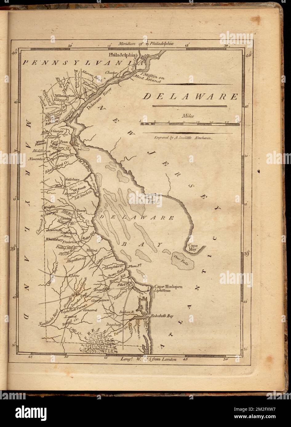 Delaware, Delaware, Maps Norman B. Leventhal Map Center Collection Stockfoto
